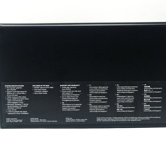 NVIDIA GeForce RTX 4080 Founders Edition 16GB GDDR6X Graphics Card Titan Black - Picture 4 of 7